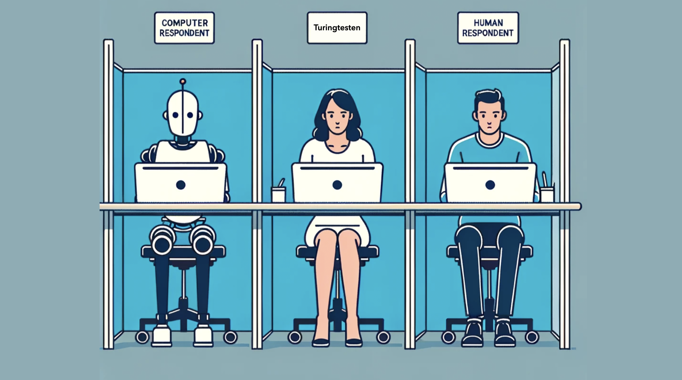 Illustrasjon av Turingtesten