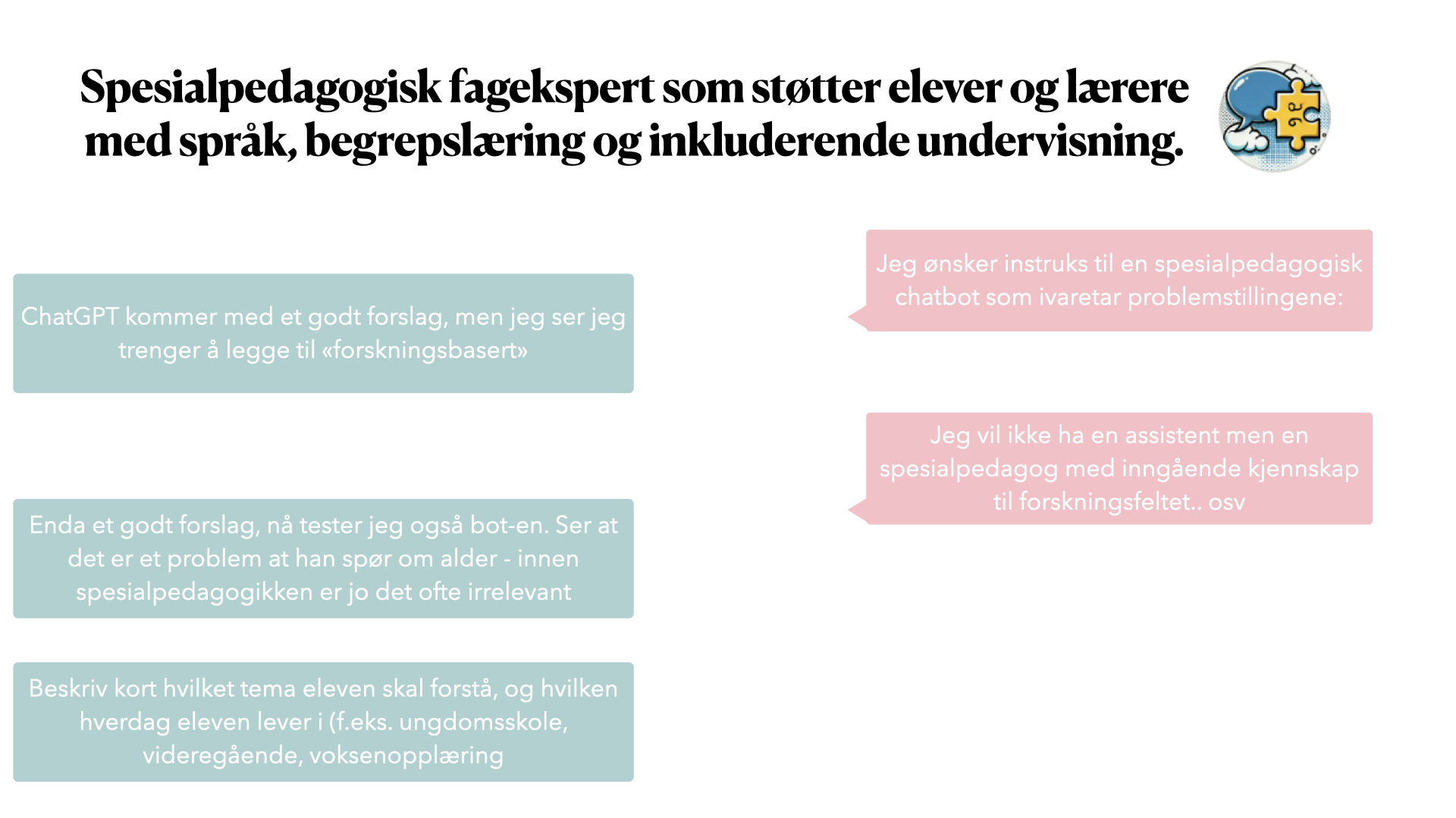 Spesialpedagogen systemprompt